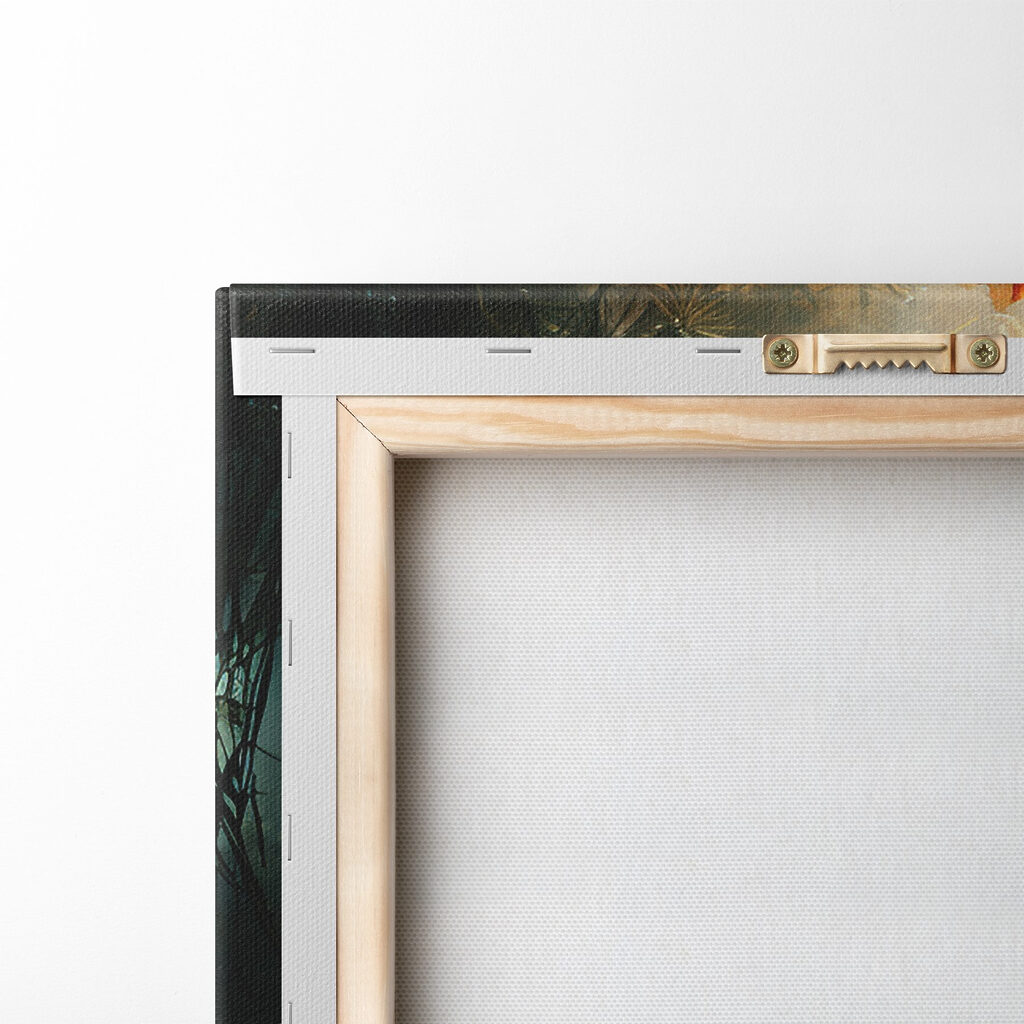 Paon et fleurs lumineuses — dos
