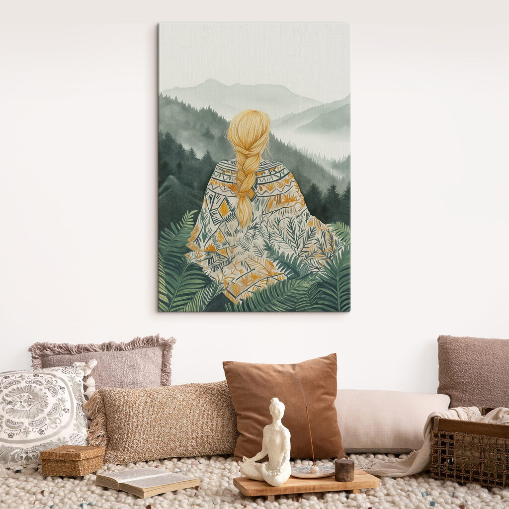 Tresse et montagnes vertes — intérieur 2