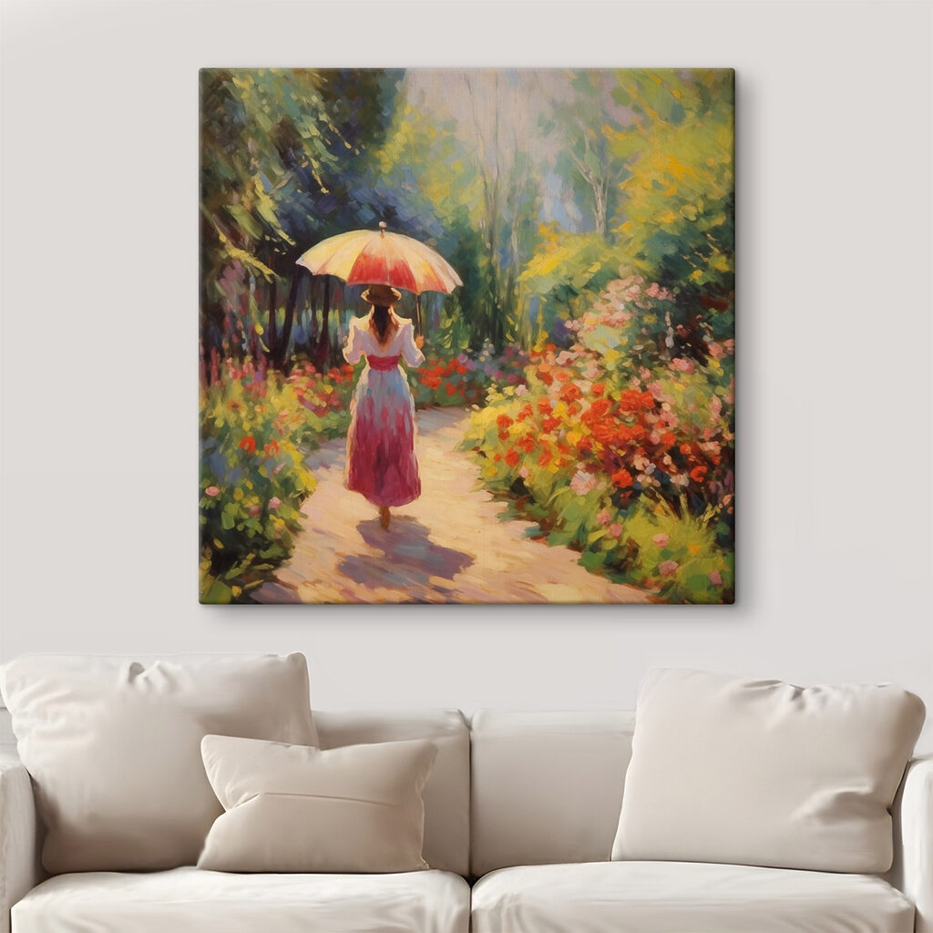 Ombrelle au jardin d’été — intérieur 1