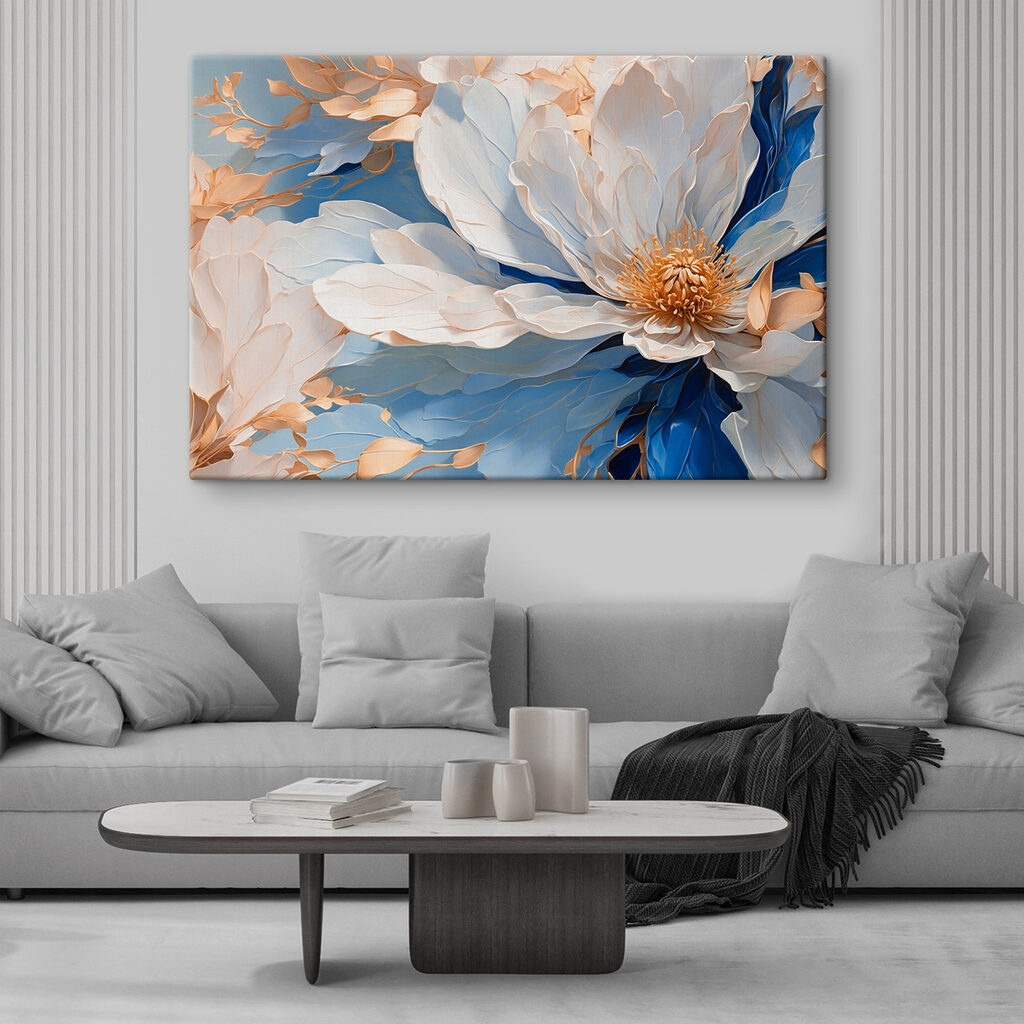 Fleur aux plis bleus — intérieur 2