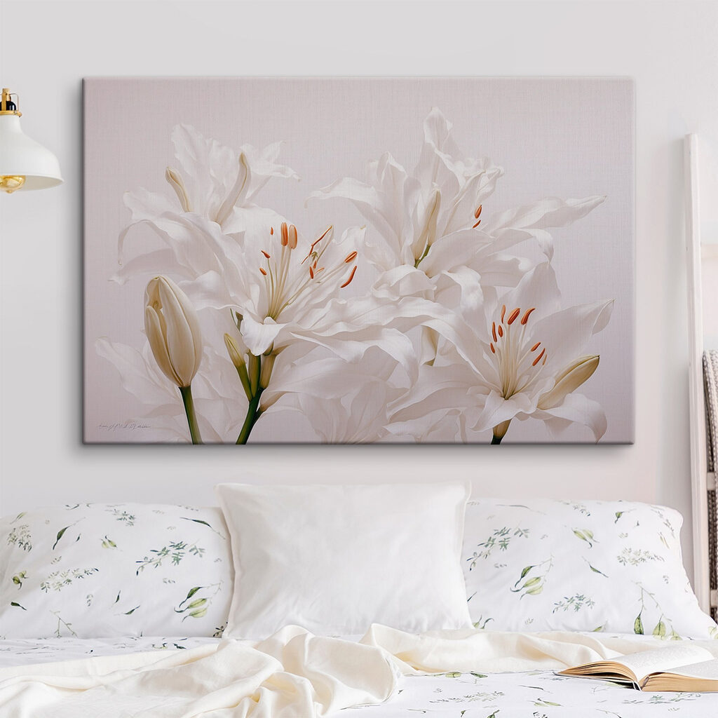 Lys blancs paisibles — intérieur 1
