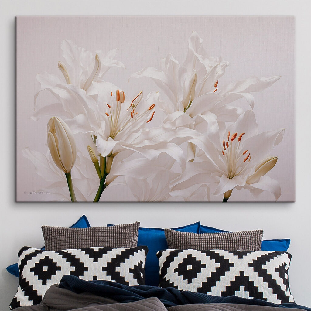 Lys blancs paisibles — intérieur 2