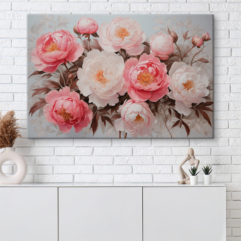 Couronne de pivoines roses — intérieur 1