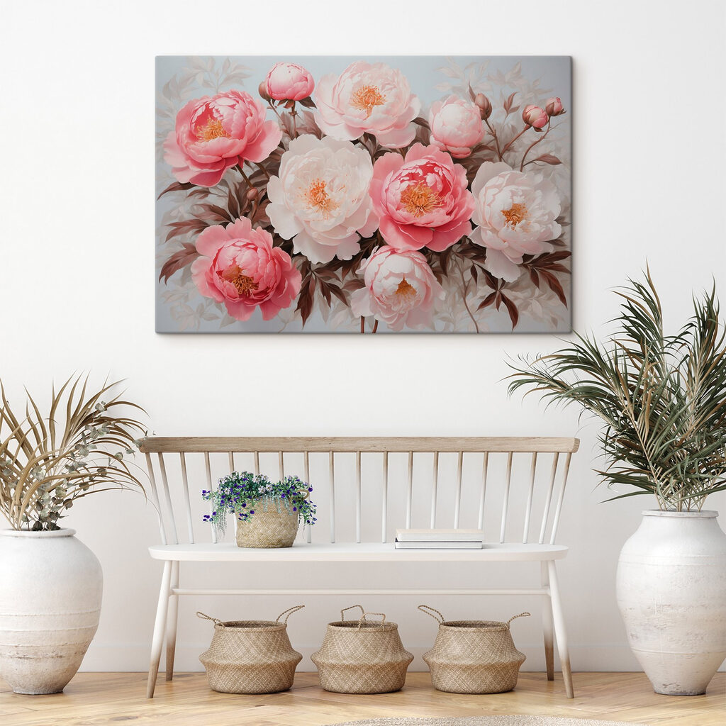 Couronne de pivoines roses — intérieur 3