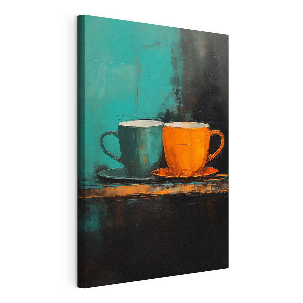 Deux tasses dans l’ombre — vue du produit