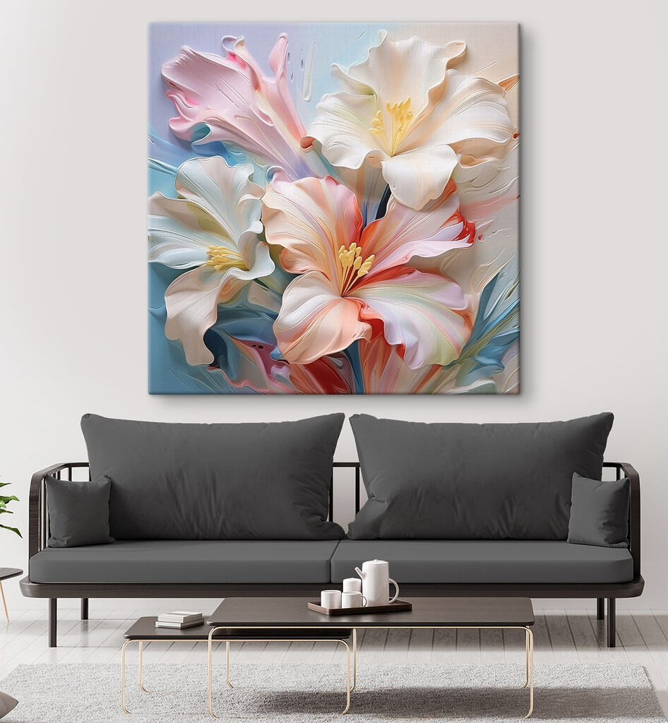 Lys en pastel rose — intérieur 1