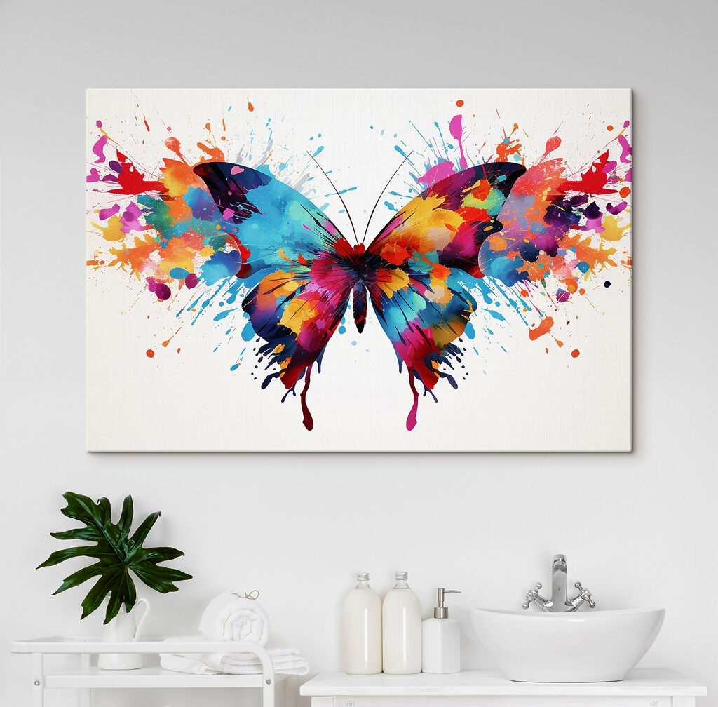 Papillon en éclaboussures — intérieur 1