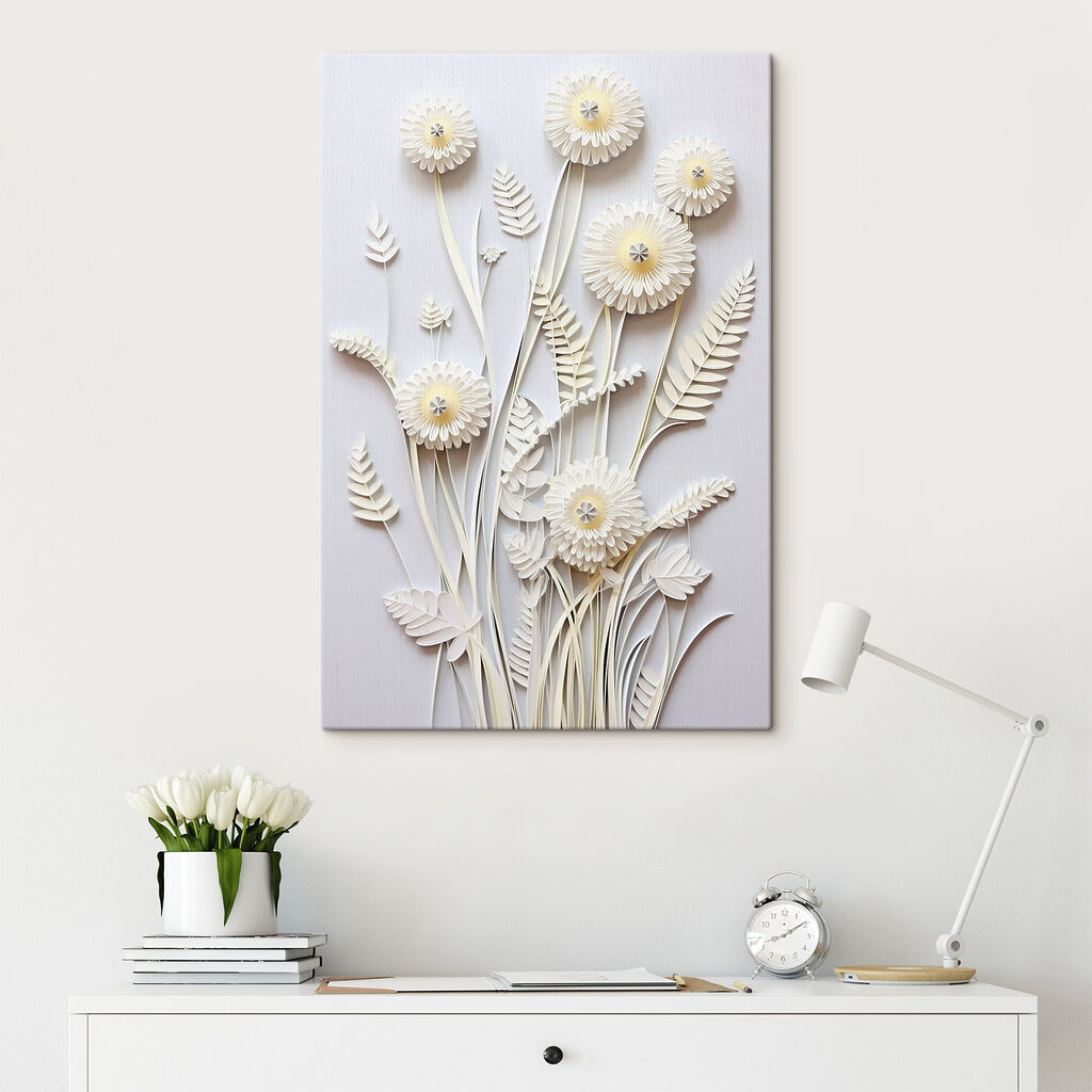 Fleurs des champs superposées — intérieur 1