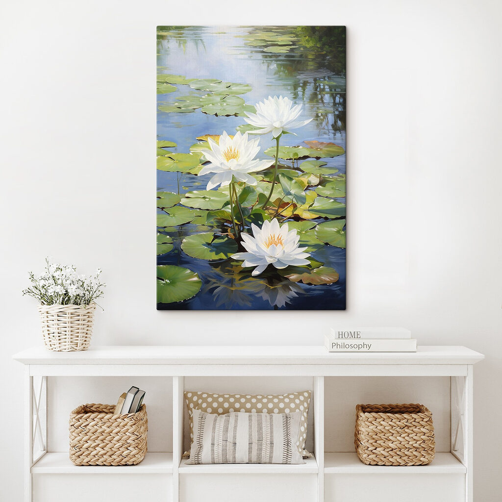 Nénuphars aux reflets verts — intérieur 2