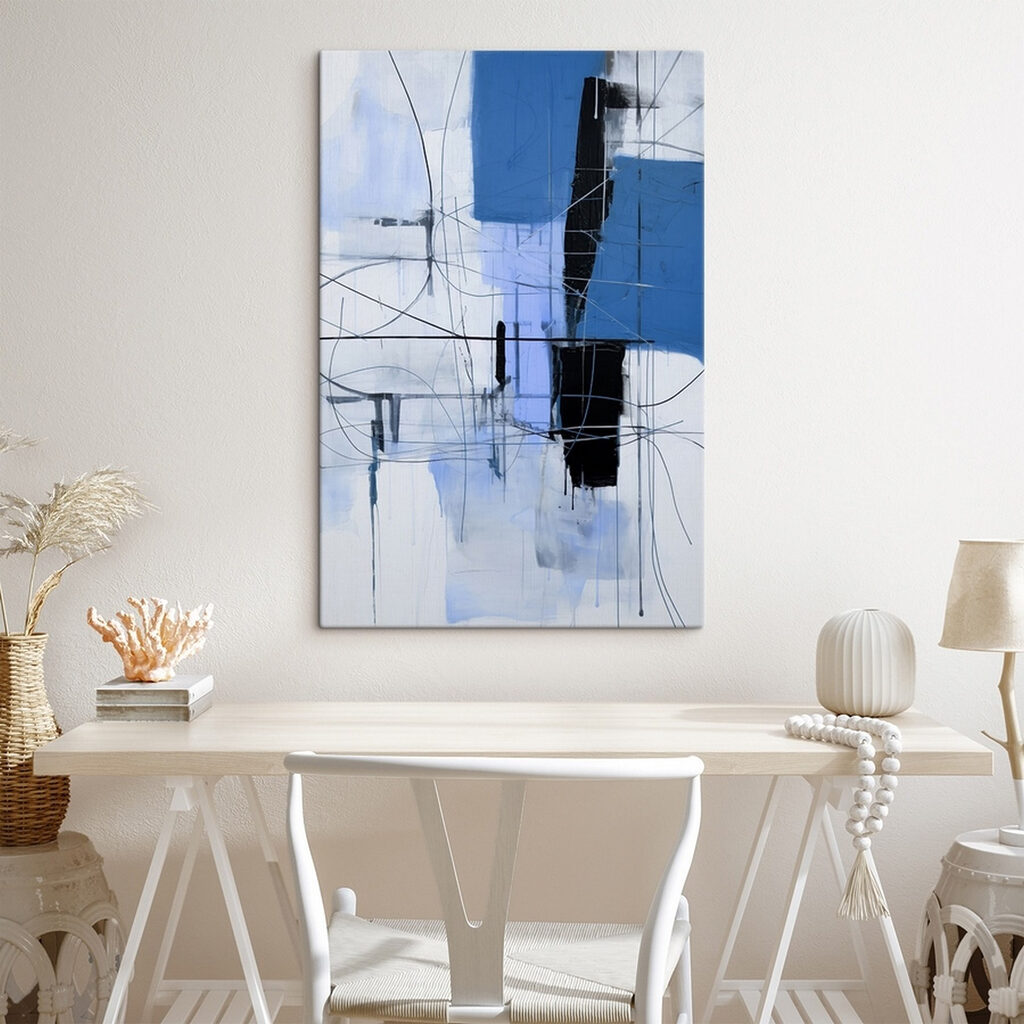 Aplats bleus, lignes noires — intérieur 2