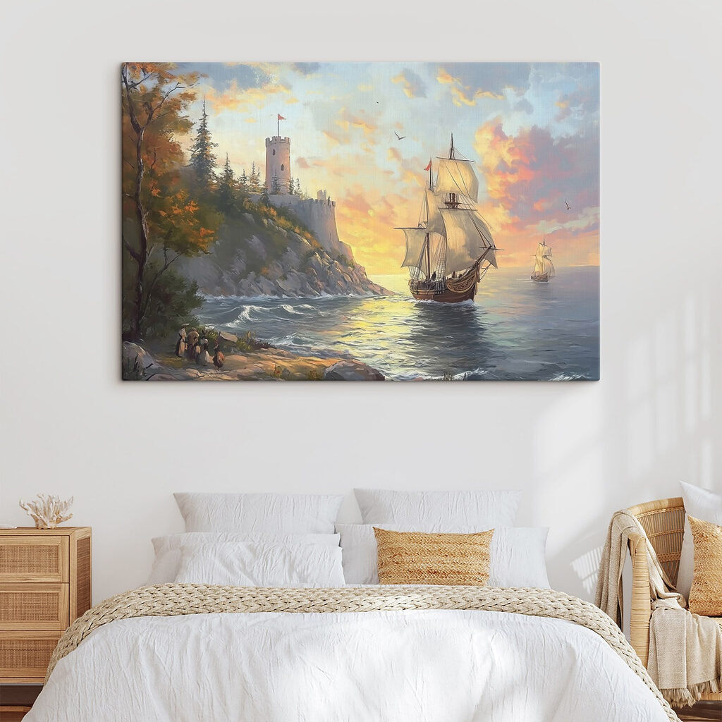 Voilier sous le château — intérieur 1