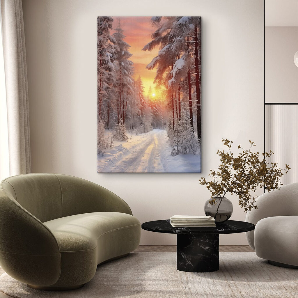 Ciel d’hiver rosé — intérieur 1
