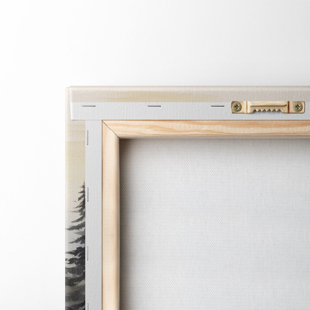 Buissons d’automne, pins gris — dos