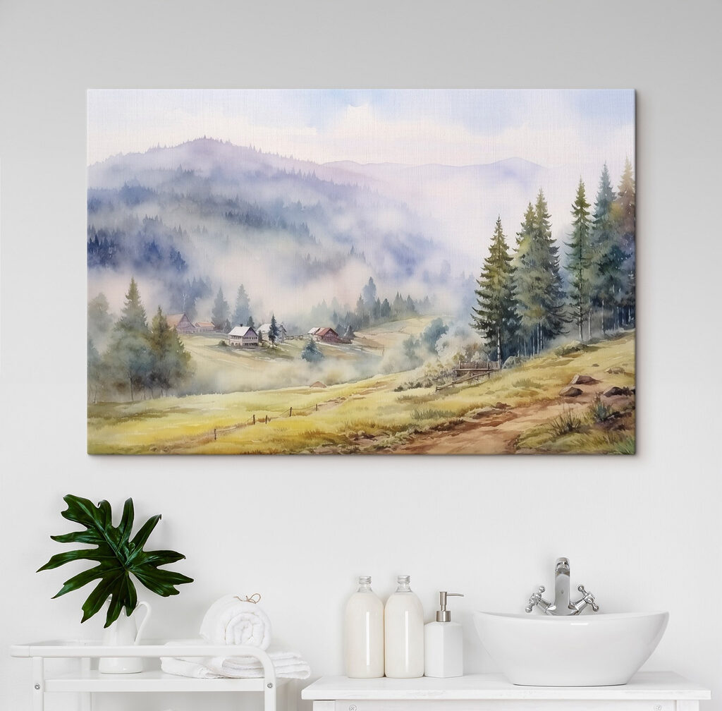 Chalets dans la brume — intérieur 2