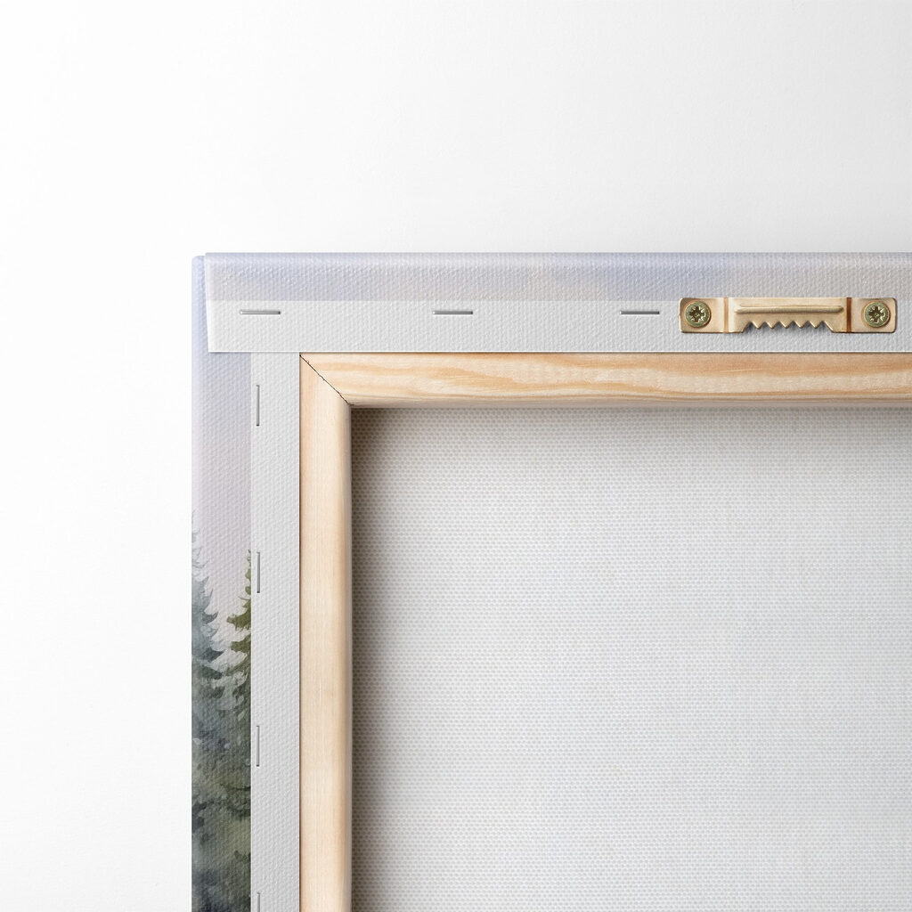 Chalets dans la brume — dos