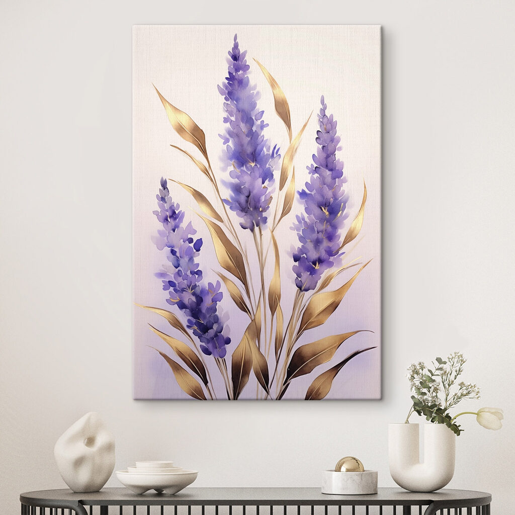 Lavande aux feuilles dorées — intérieur 1