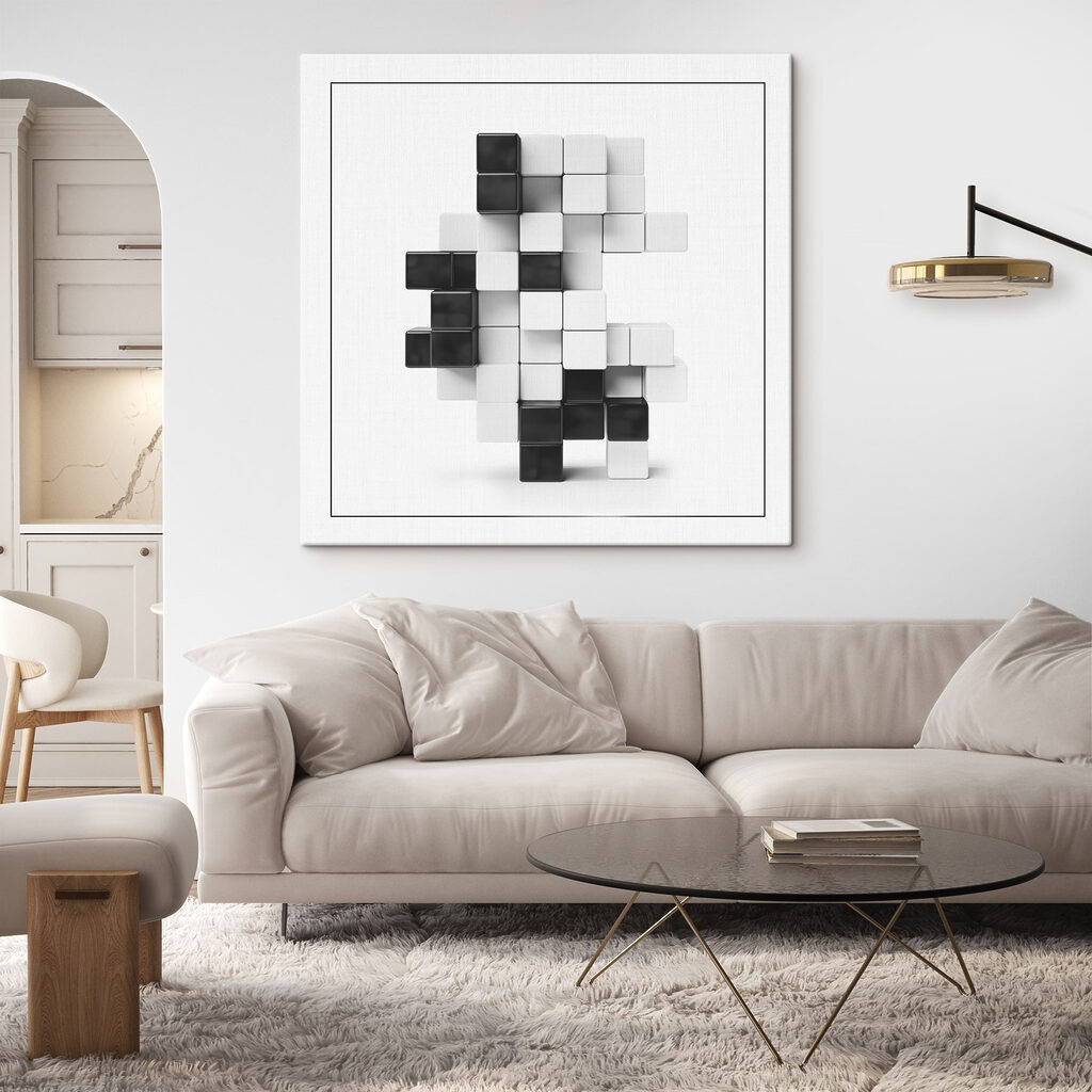 Cubes noir et blanc — intérieur 2