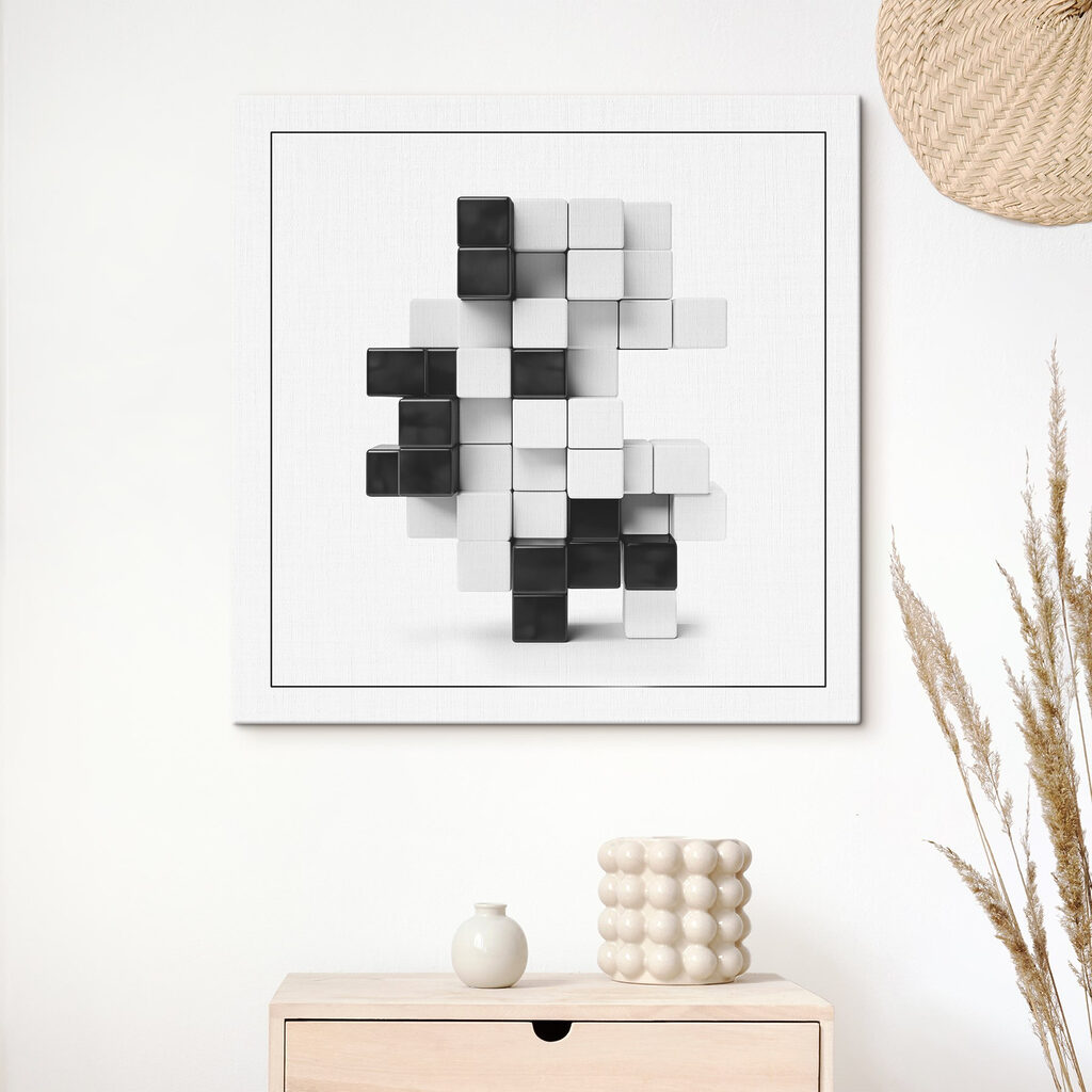 Cubes noir et blanc — intérieur 1