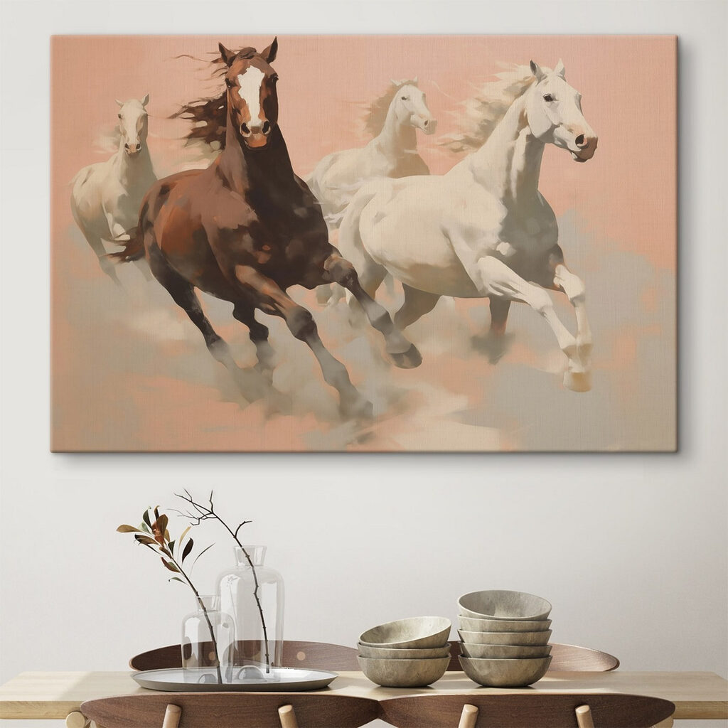 Chevaux au galop — intérieur 1