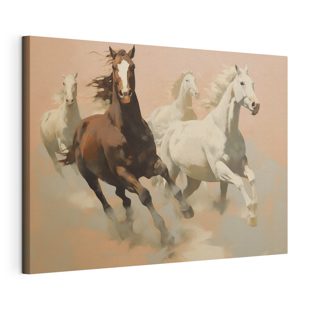 Chevaux au galop — vue du produit