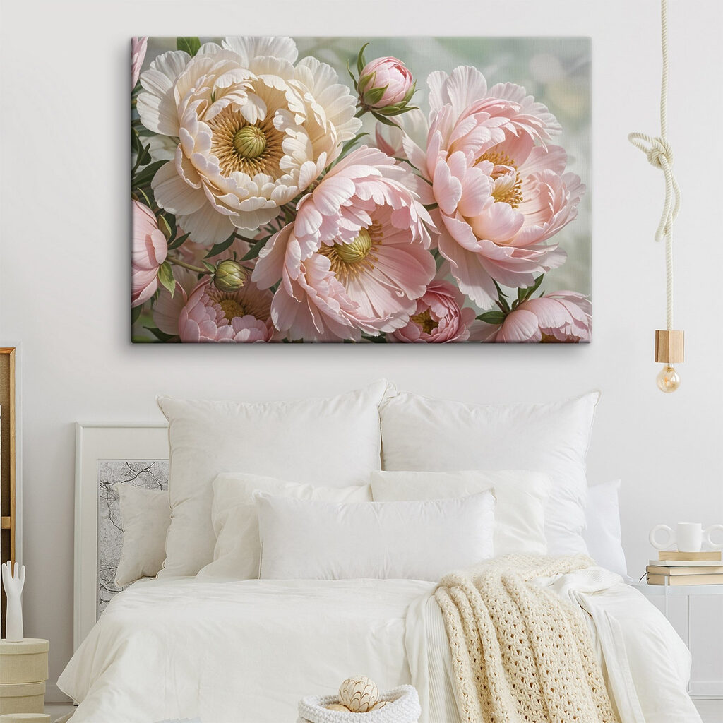 Pivoines d’un rose poudré — intérieur 2