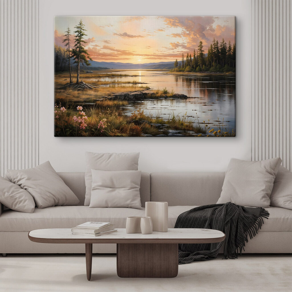 Lac paisible au soir — intérieur 2