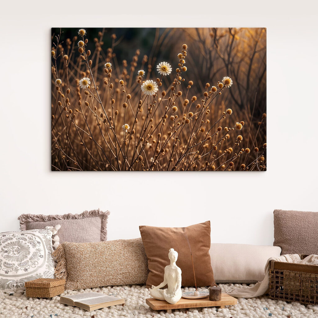 Tiges sèches à contre-jour — intérieur 2