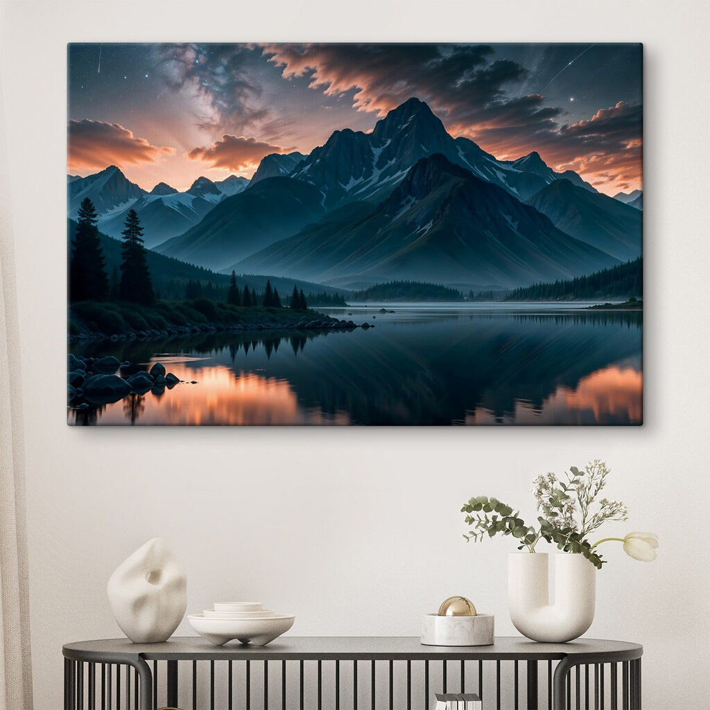 Montagnes au reflet froid — intérieur 1