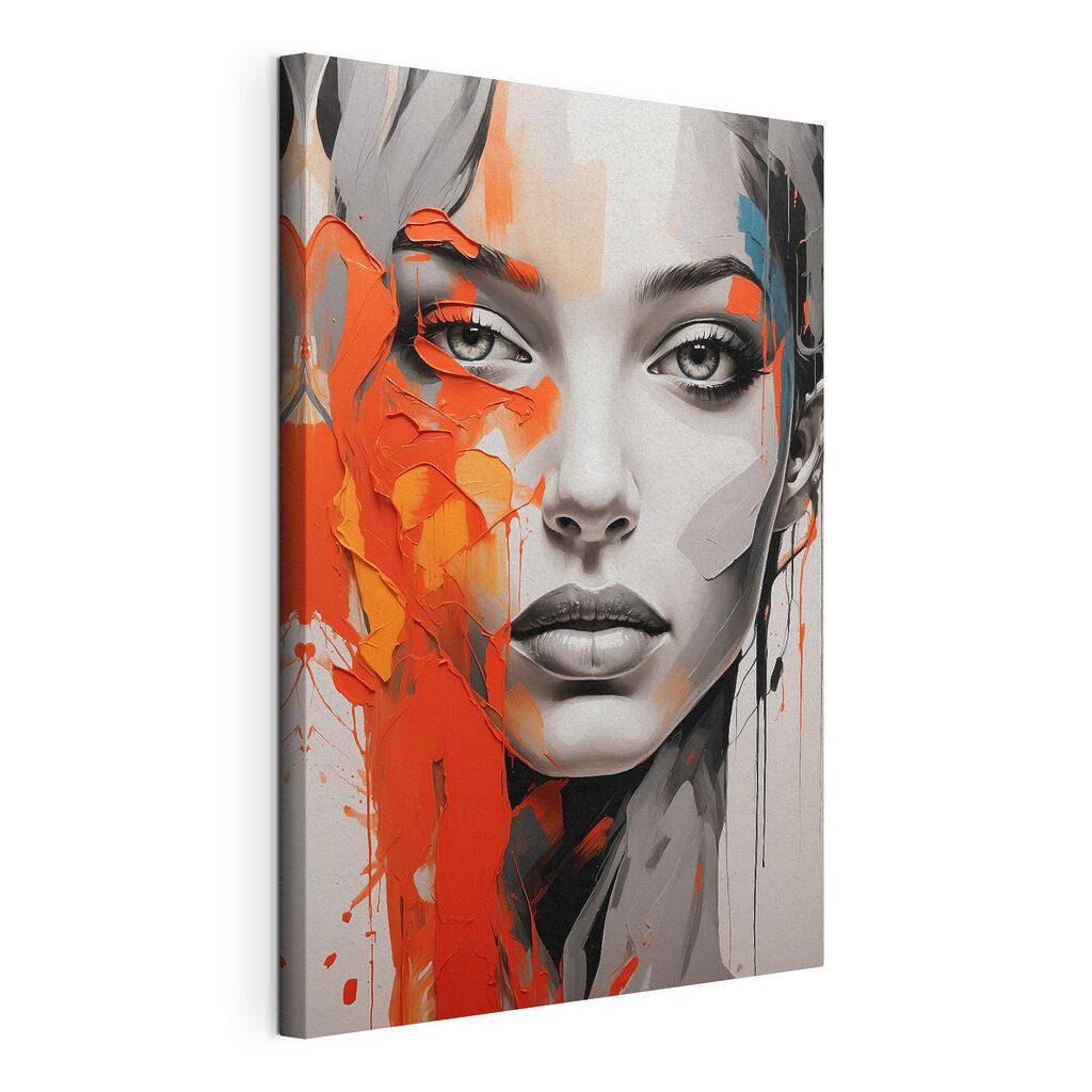 Regard gris dans l’orange — vue du produit