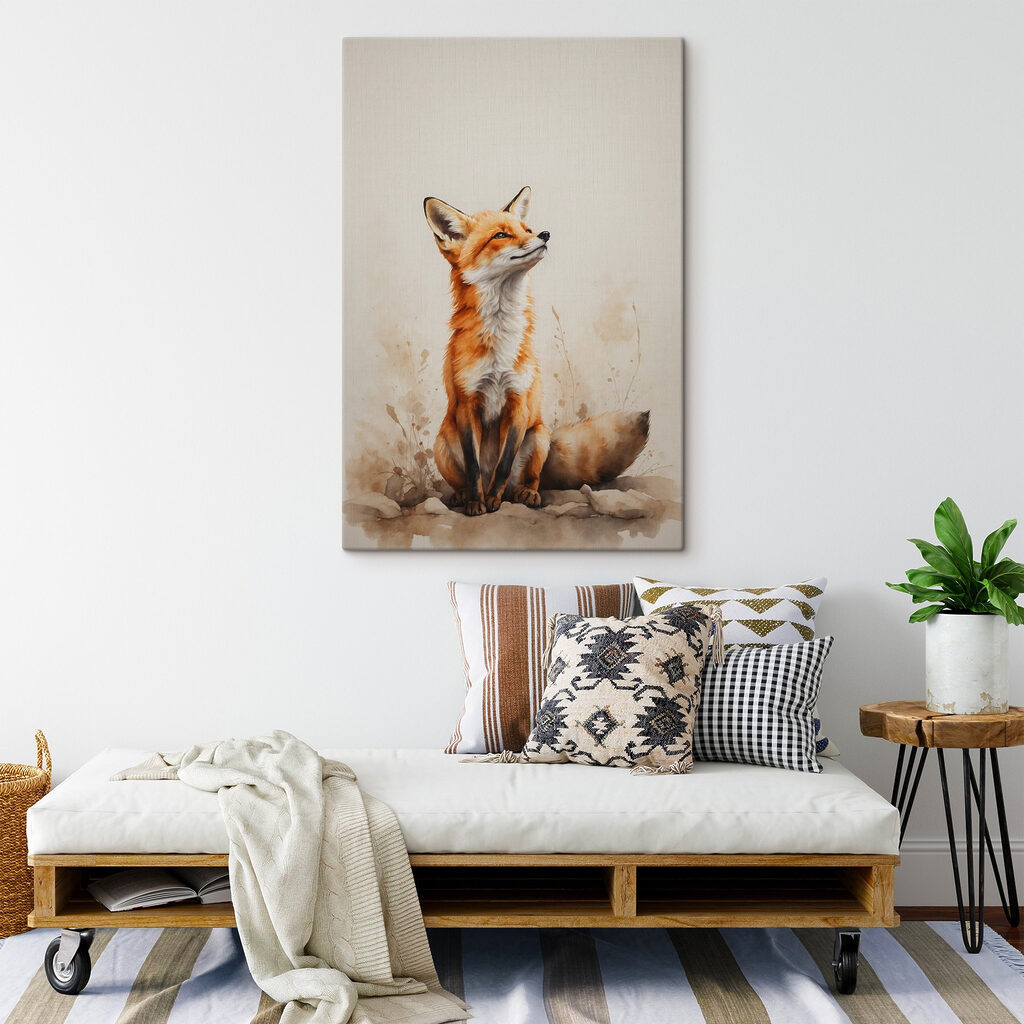 Renard au regard levé — intérieur 3