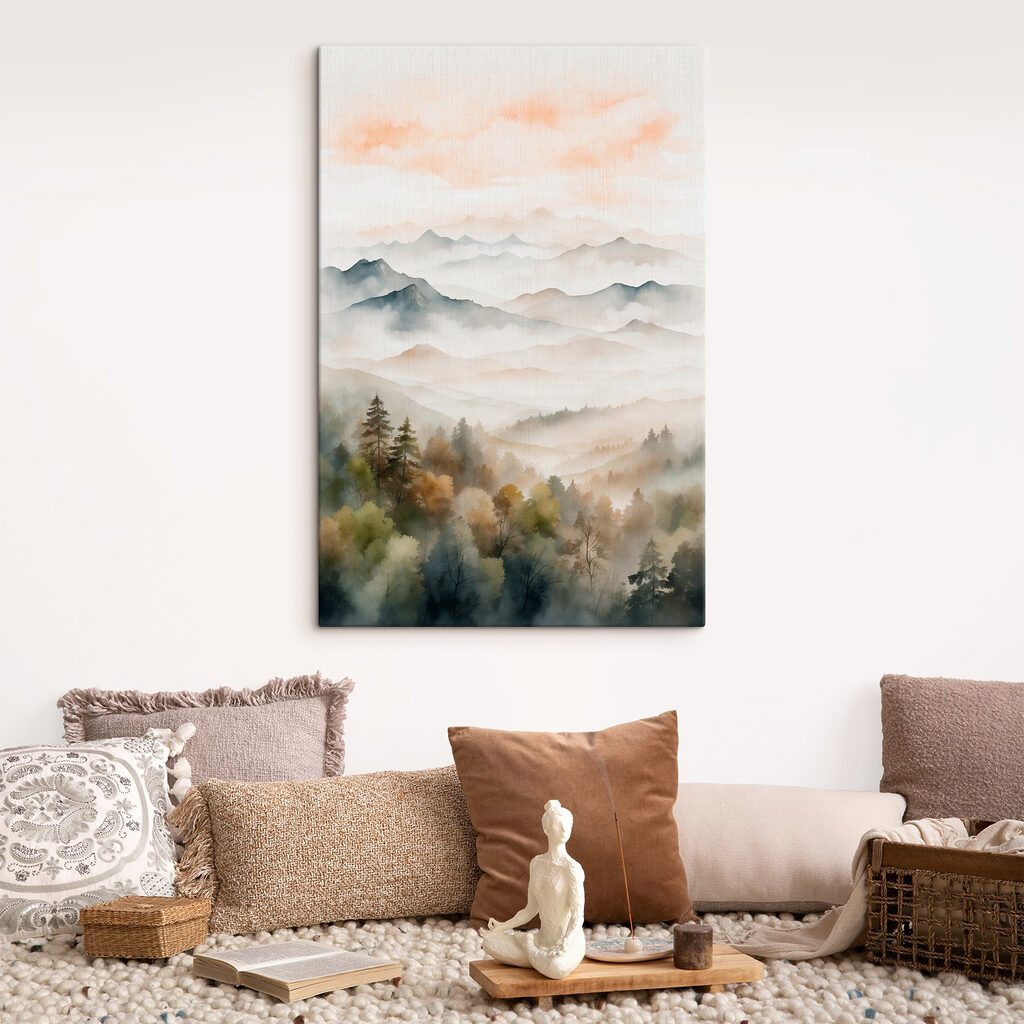Vallée au ciel abricot — intérieur 2