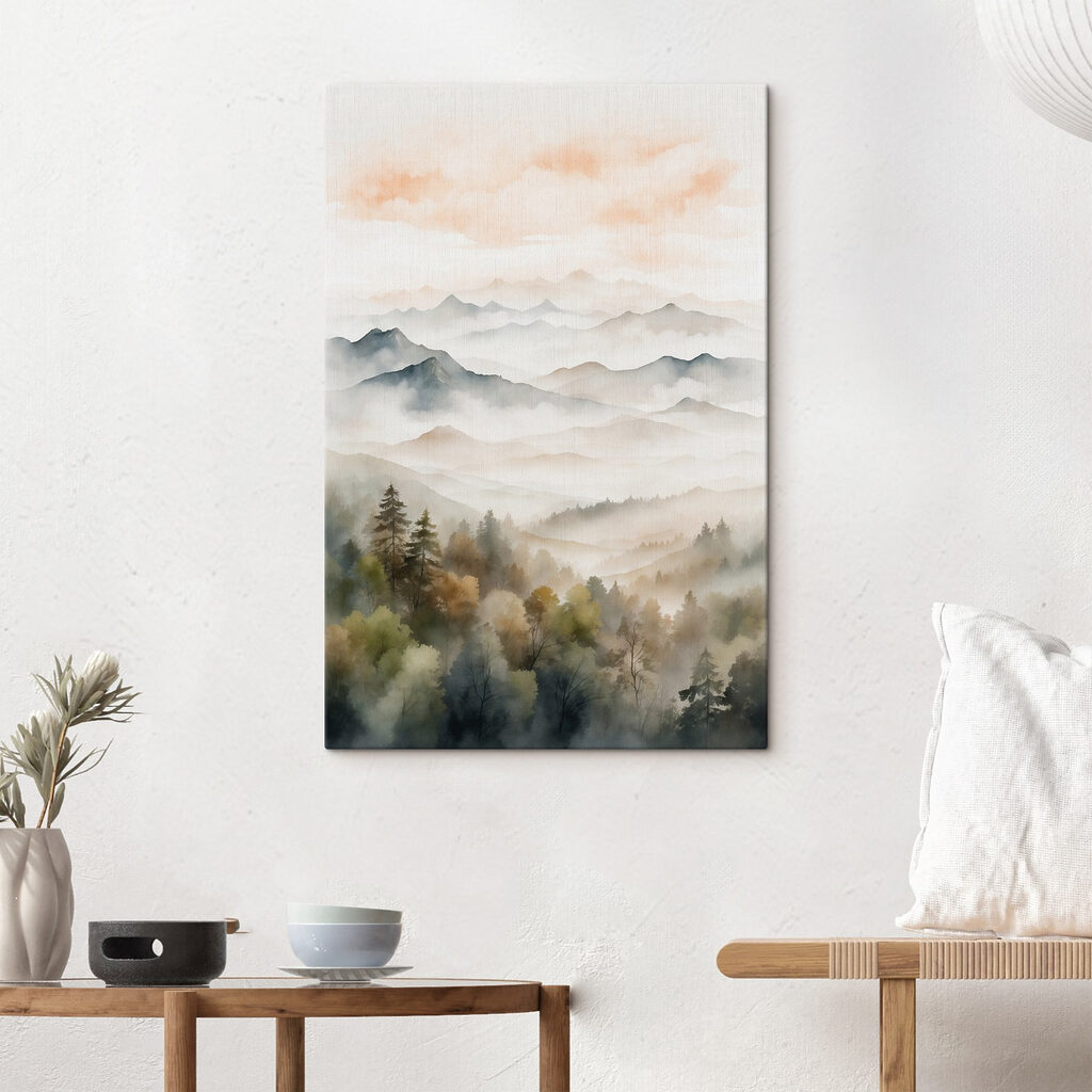 Vallée au ciel abricot — intérieur 3