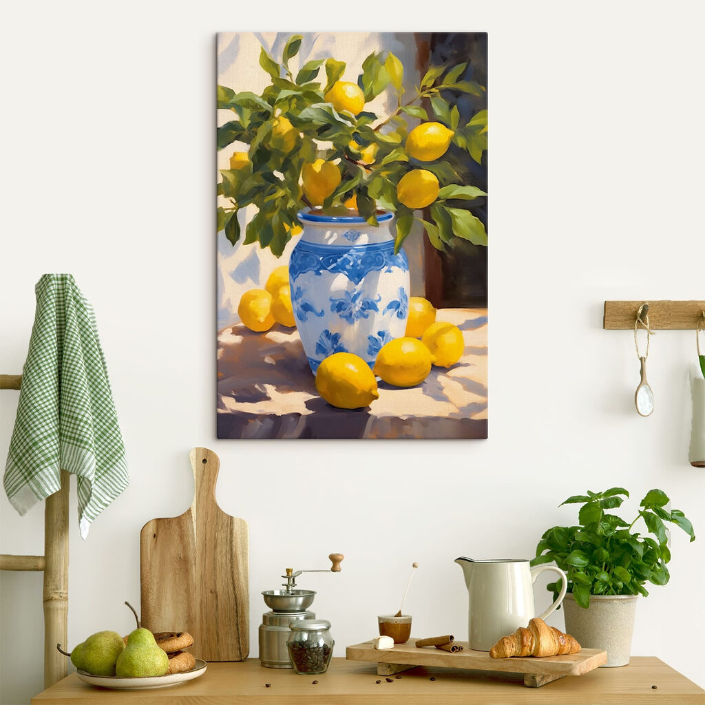 Citrons sur la table dans un intérieur