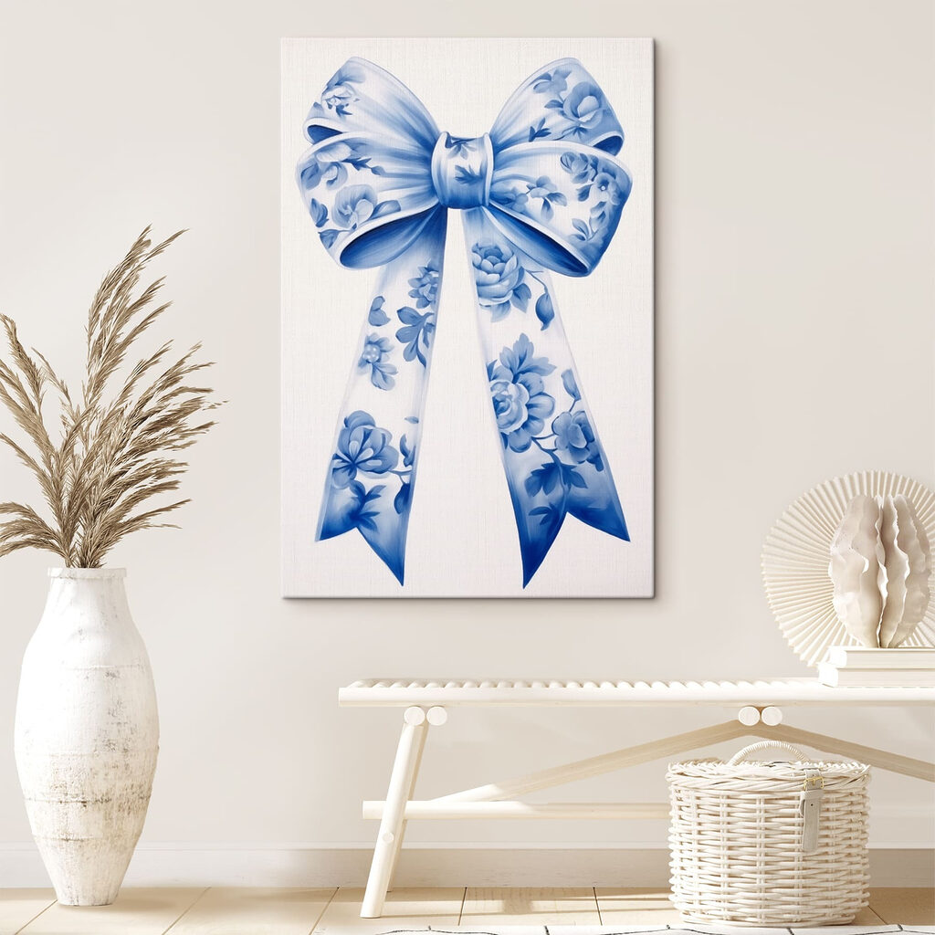 Nœud aux fleurs bleues — intérieur 1