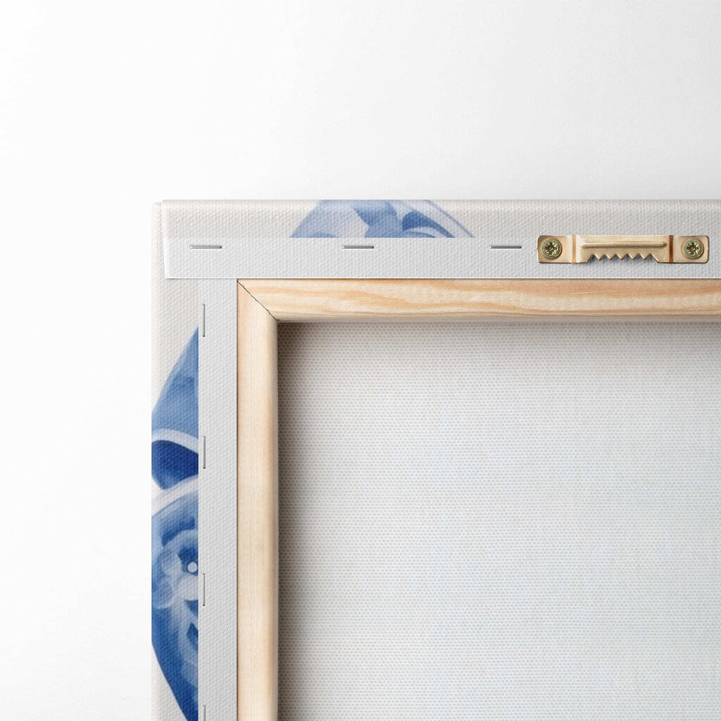 Nœud aux fleurs bleues — dos