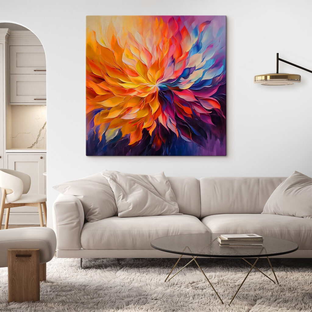 Fleur aux flammes colorées — intérieur 2