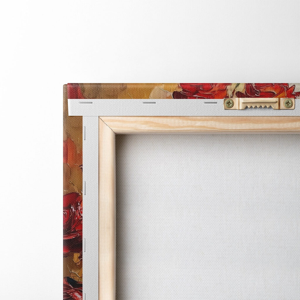 Roses rouges sur ocre — dos