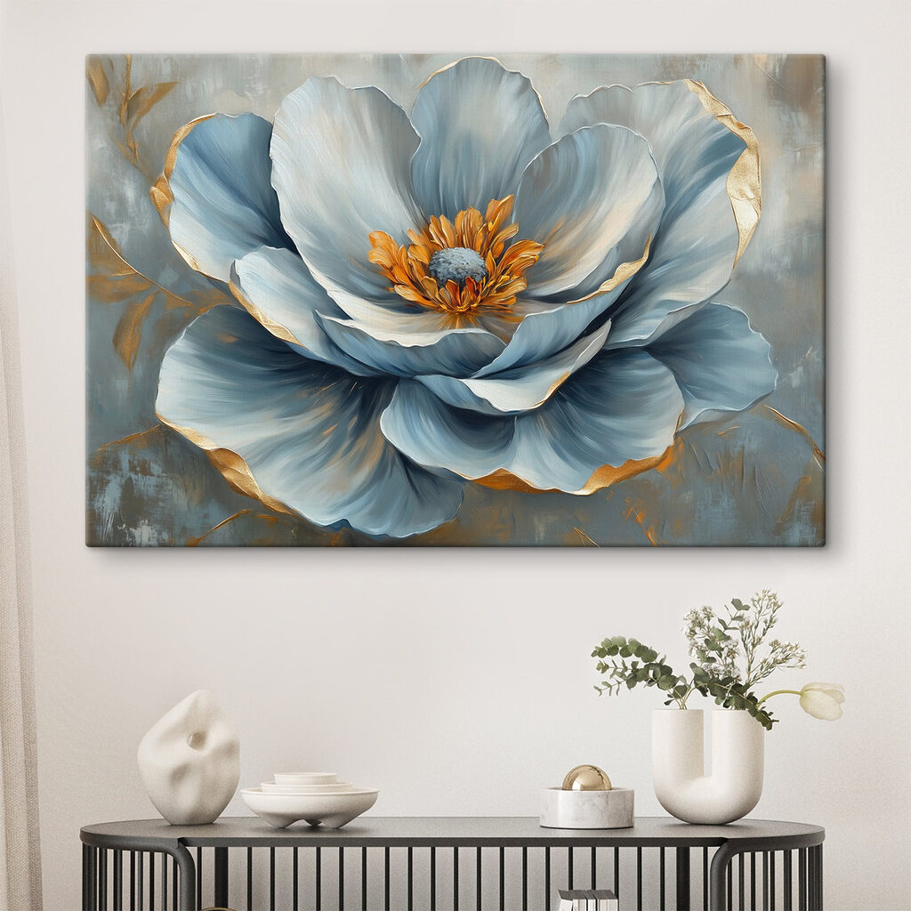 Corolle gris-bleu en éclosion — intérieur 2
