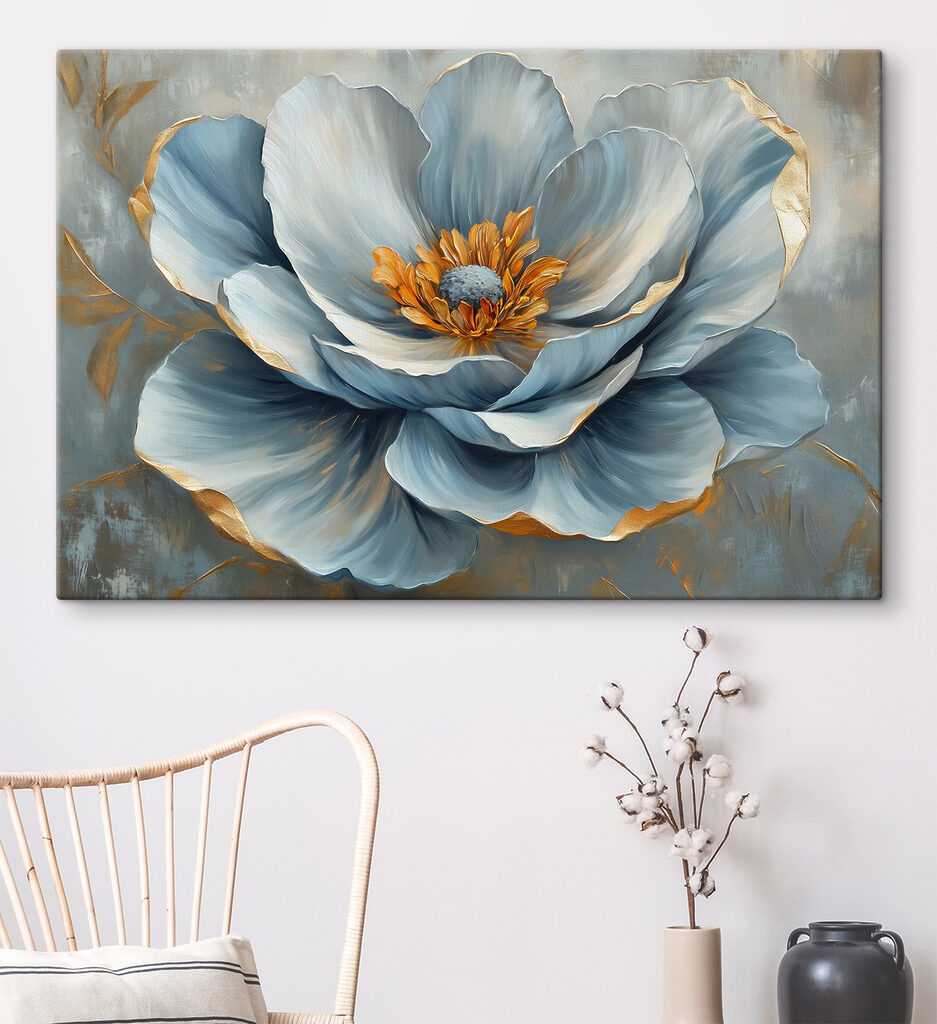Corolle gris-bleu en éclosion — intérieur 3