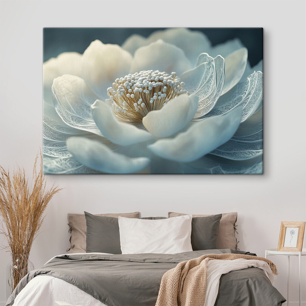 Fleur blanche, nervures délicates — intérieur 2