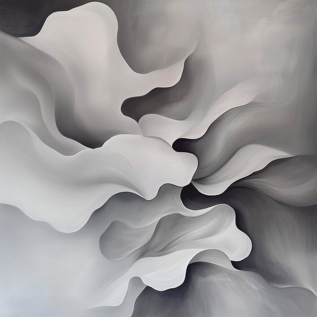 Plis blancs et gris — motif complet