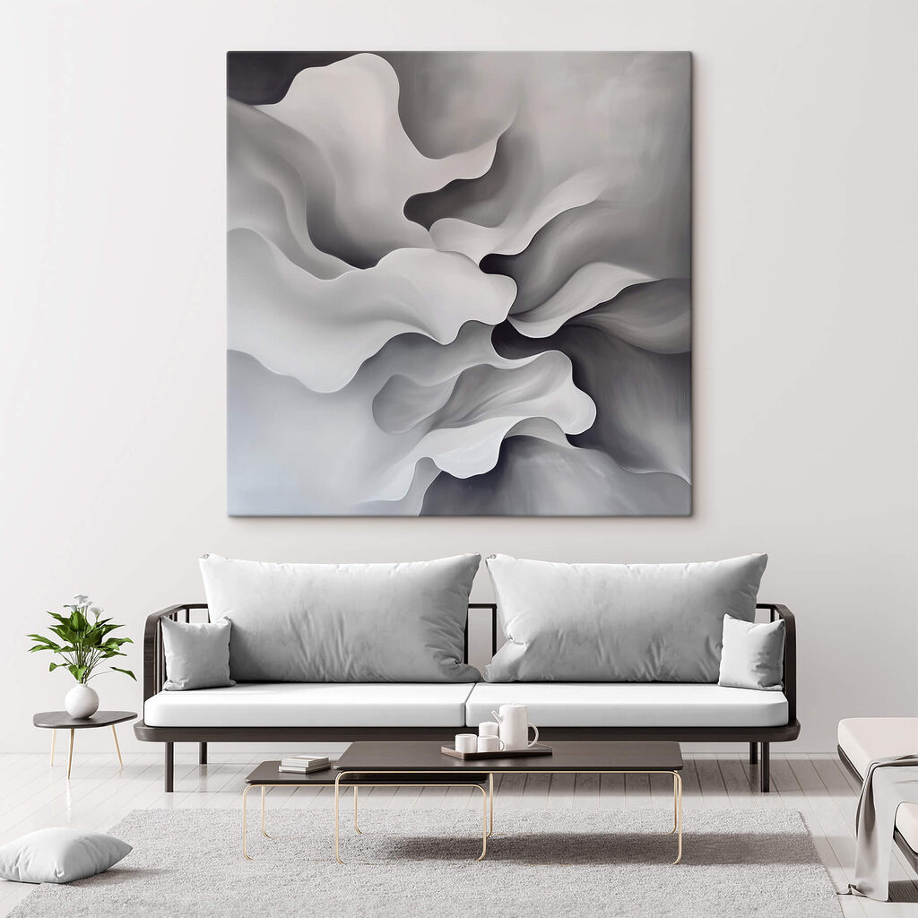 Plis blancs et gris — intérieur 1