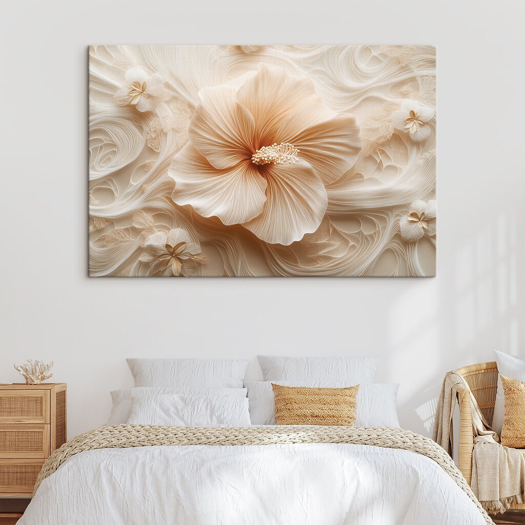 Fleur en volutes ivoire — intérieur 2