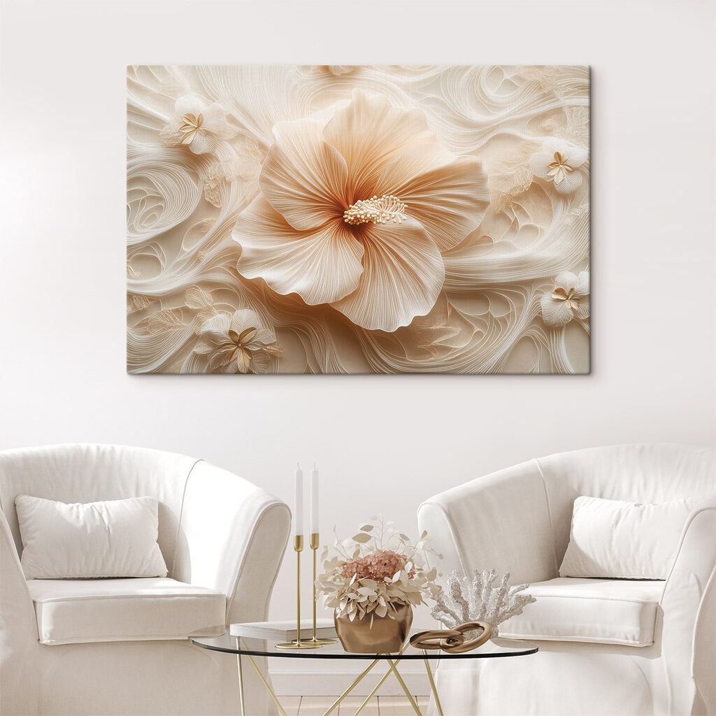 Fleur en volutes ivoire — intérieur 3