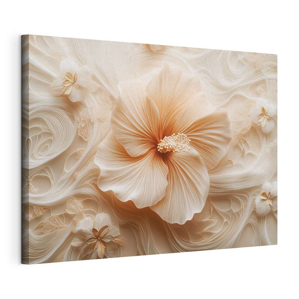 Fleur en volutes ivoire — vue du produit