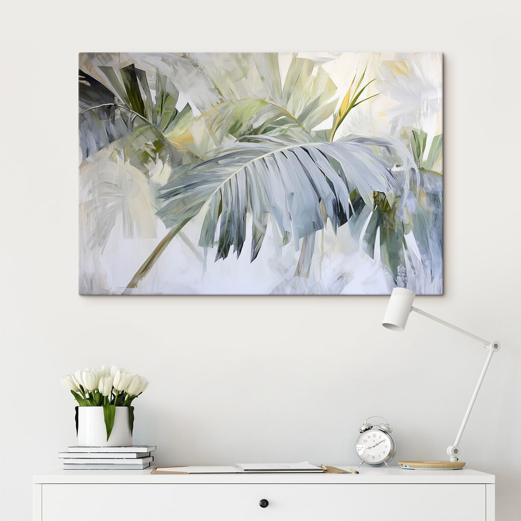 Palmes en touches pâles — intérieur 3