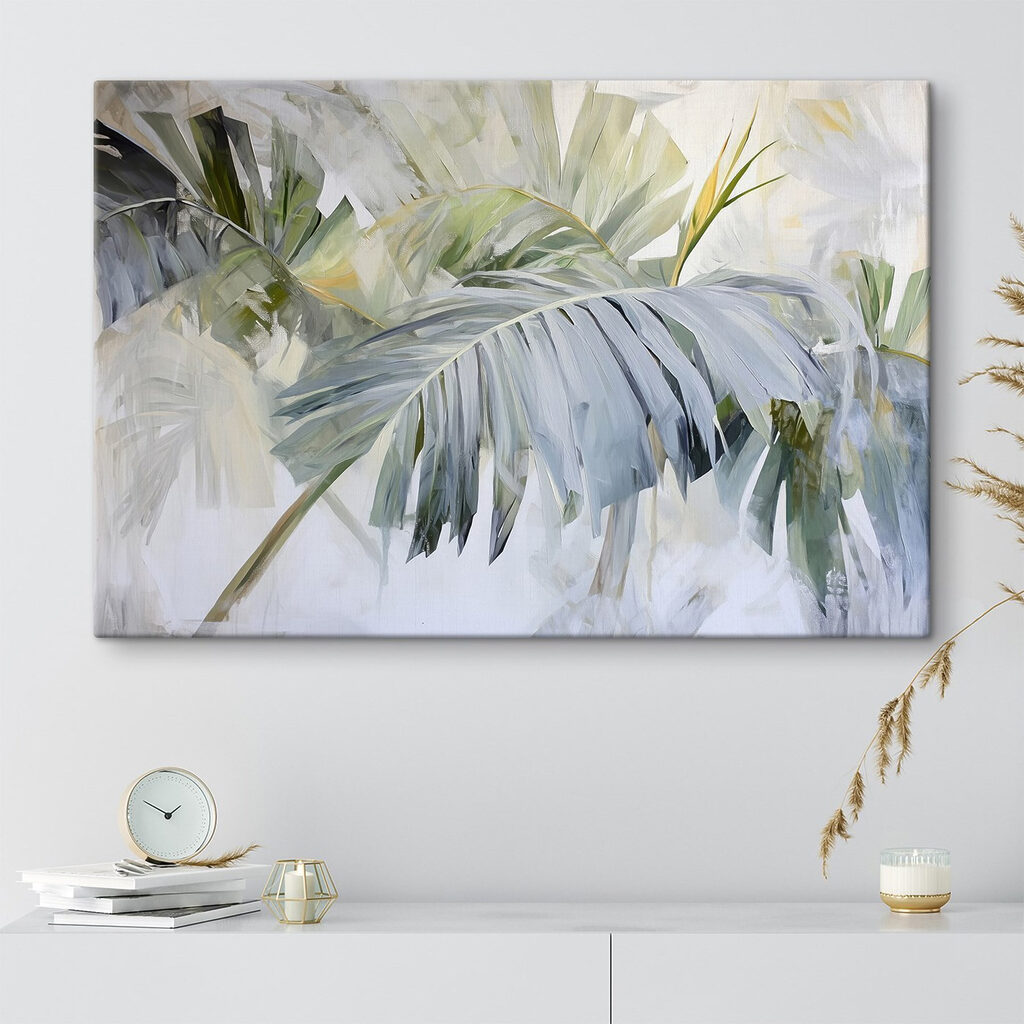 Palmes en touches pâles — intérieur 1
