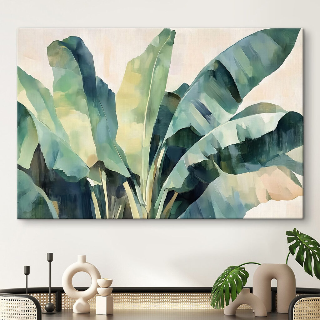 Feuilles de bananier vertes — intérieur 1