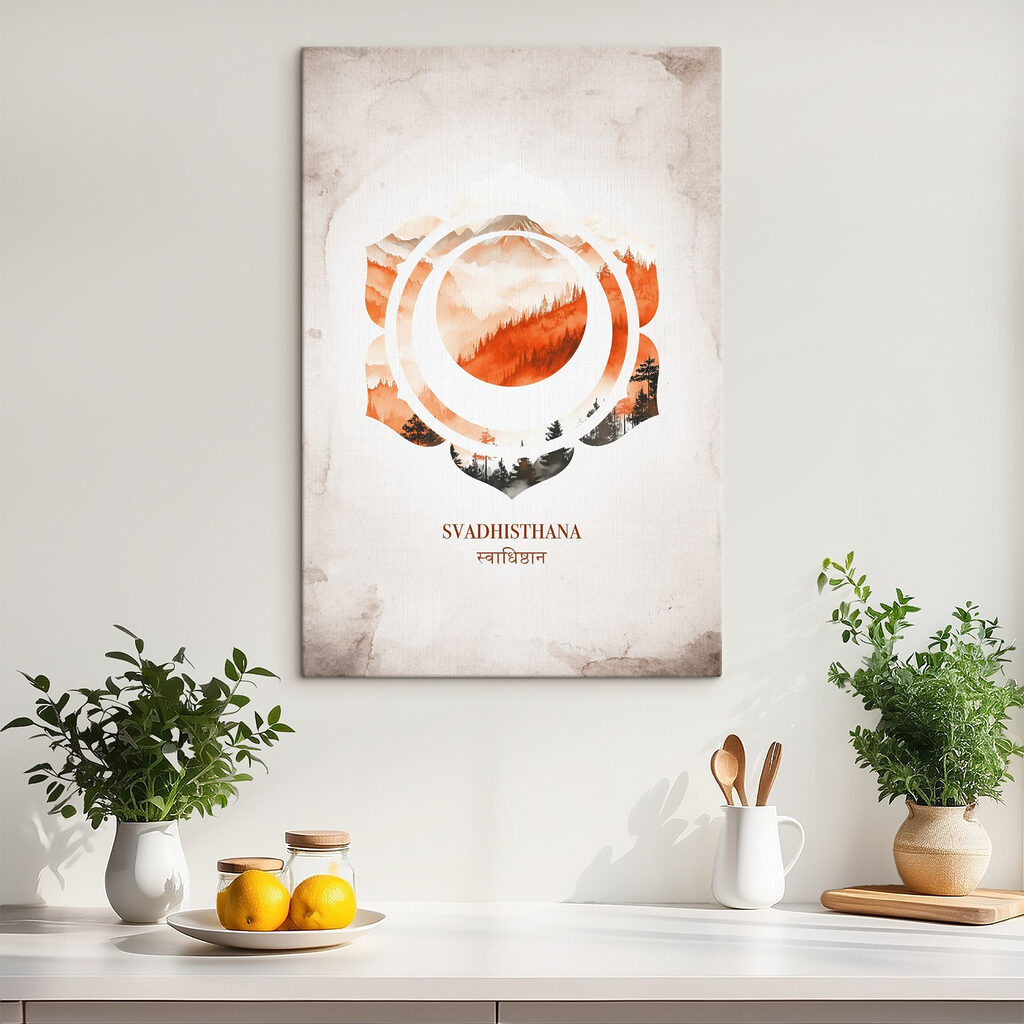 Chakra sacré, aquarelle orange — intérieur 2