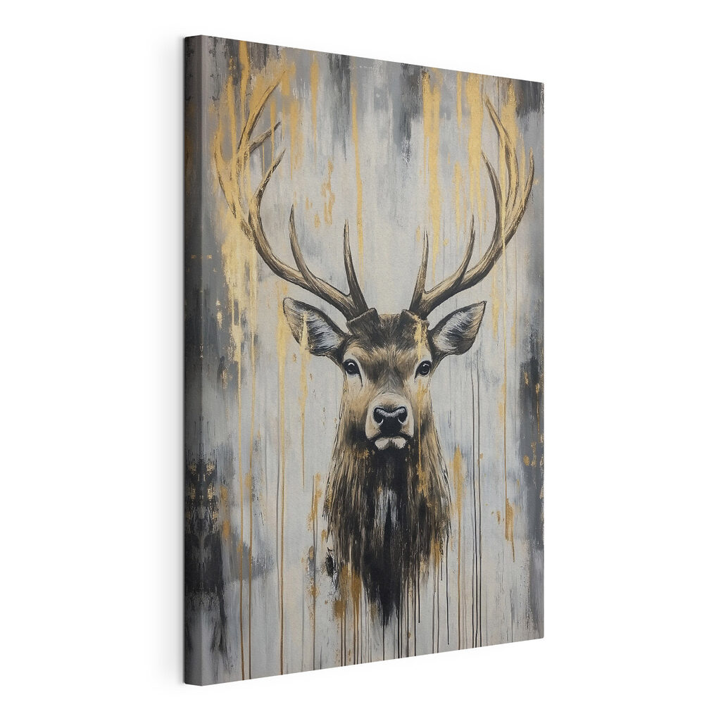 Cerf aux touches dorées — vue du produit